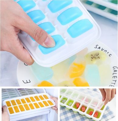 아이스크림 도구 종류 아이스크림 제조자 BPA 무료 14 홀리 실리콘 얼음 곰팡이