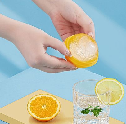 S M L 사이즈 지속 가능한 위스키용 실리콘 아이스볼 싱글 홀 디자인 인쇄 가능한 로고