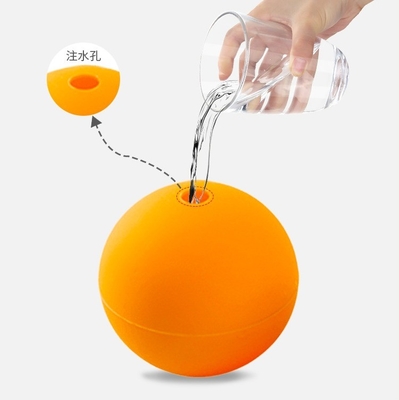 아이스크림 제조업체 S M L 5 6 7cm 실리콘 하키볼 인쇄용 로고 단일 구멍