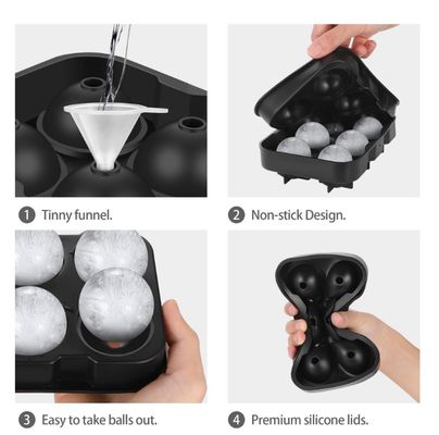 6 홀 퀘어 얼음 폼 메이커 뚜?? 을 가진 지속 가능하고 유연한 실리콘