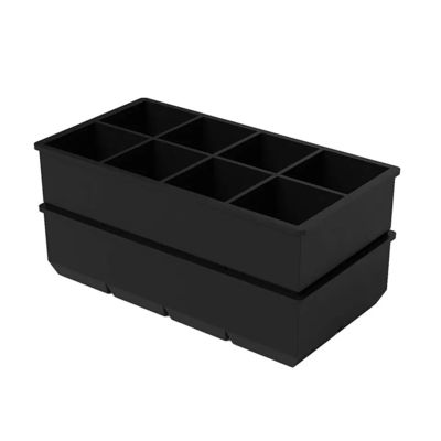 주식 4 6 8 구멍 실리콘 아이스 트레이 폼 뚜?? 과 큰 정사각형 모양 아이스 큐브 메이커