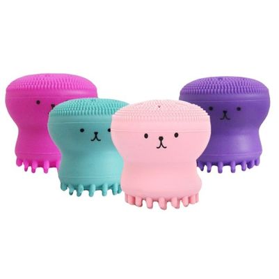 깊은 구멍을 벗기는 실리콘 얼굴 정화 브러쉬 문어 모양 및 저장