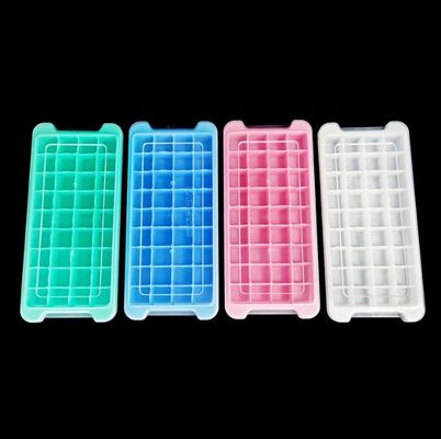 식품 등급 24 36 평방 아이스 큐브 플라스틱 PP 및 PP 덮개와 함께 실리콘 곰팡이