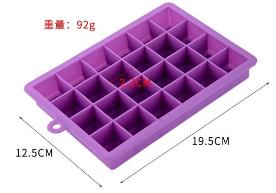 식품 등급 실리콘 아이스 큐브 트레이 15 홀리 및 24 홀리 쉬운 풀림 폼