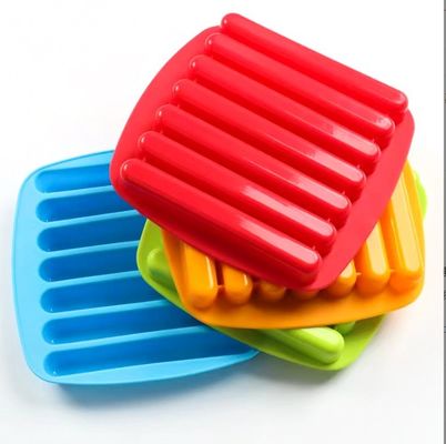 다채로운 얼음 스틱 폼 7 홀리 실리콘 쿠키 초콜릿 폼 얼음 큐브 트레이