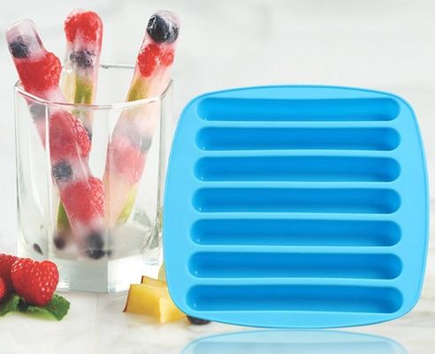 다채로운 얼음 스틱 폼 7 홀리 실리콘 쿠키 초콜릿 폼 얼음 큐브 트레이