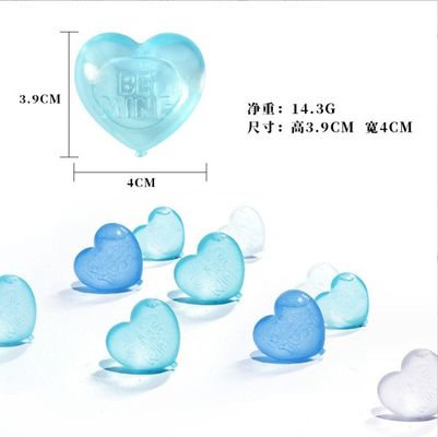 아이스크림 도구 맥주 냉각용 플라스틱 심장 모양 아이스 큐브 식품 등급 바 액세서리