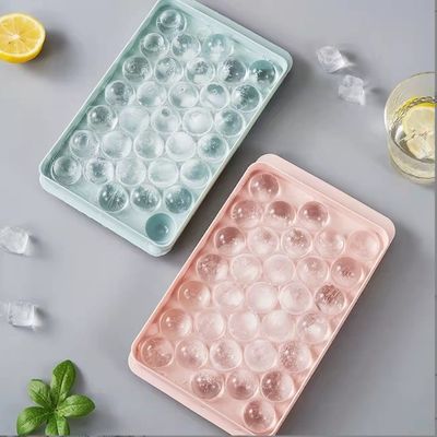 뚜?? 이 있는 둥근 재사용 아이스큐브 제조기