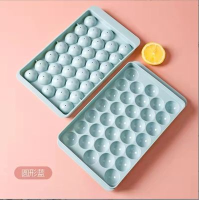 뚜?? 이 있는 둥근 재사용 아이스큐브 제조기