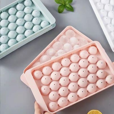 작은 얼음 공 제조 폼 세 크기 친환경 식품 등급 실리콘 얼음 큐브 트레이
