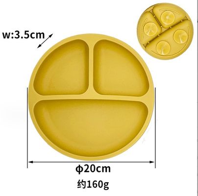 아기 식탁용품 BPA 없는 가벼운 부드러운 실리콘 플레이트