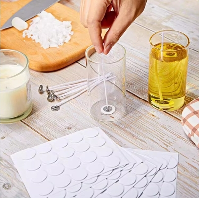 DIY 유리 촛불 제작 도구 키트 흰 폼 스티커와 이면 스티커