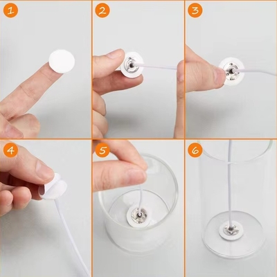 DIY 유리 촛불 제작 도구 키트 흰 폼 스티커와 이면 스티커