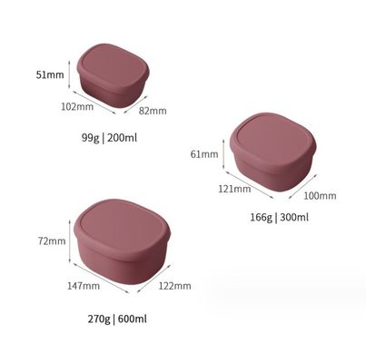 3pcs / 세트 마이크로 웨이브 식품 컨테이너 기능과 함께 사용자 지정 휴대용 벤토 점심 상자 세트