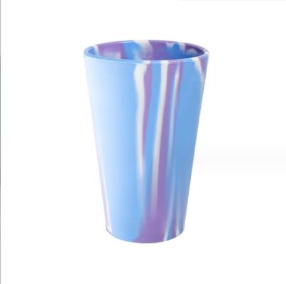 600ml 부피 100% 식품 등급 혼합 고색 불가침 실리콘 식수 와인컵 여행용