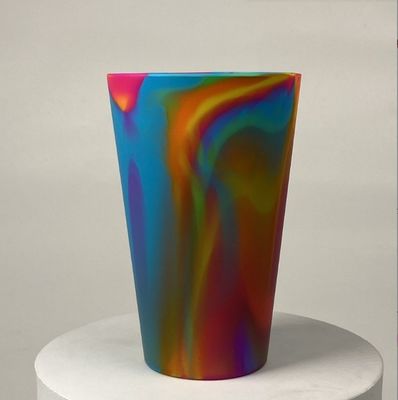 도착자 600ml BPA 무료 실리콘 피트 컵 프로모션 선물 내구성 식품 등급