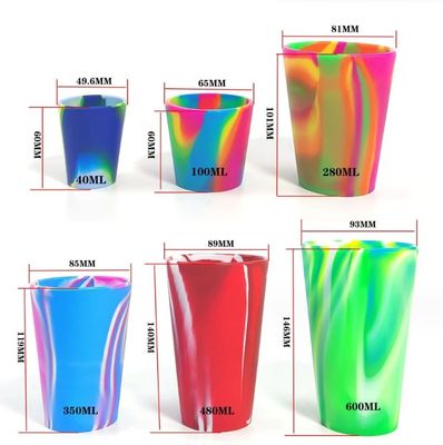 480ml 실리콘 와인 글래스 사용자 지정 로고 실리콘 맥주 머그 커피 머그