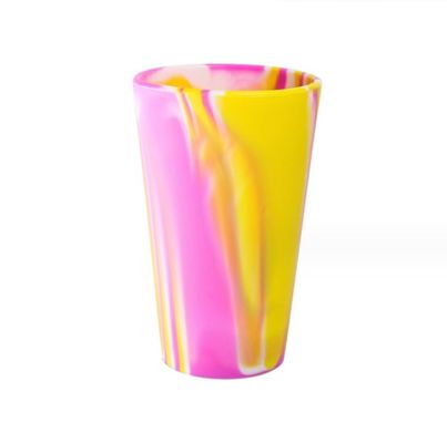 깨지지 않는 여행 잔 600ml 맞춤 로고 커피와 차용 실리콘 물컵