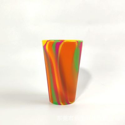 깨지지 않는 여행 잔 600ml 맞춤 로고 커피와 차용 실리콘 물컵