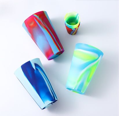 식품 등급 실리콘 다채로운 음료 컵