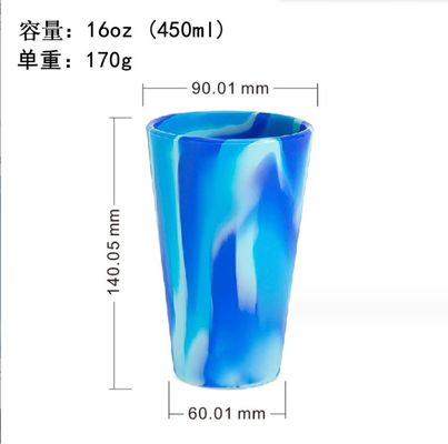 홈 부엌 지속가능한 컬러블 실리콘 음료 컵