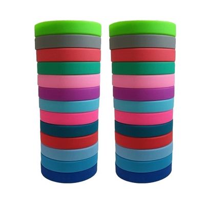 커팅 처리 서비스 커스터마이즈 디자인 및 로고와 함께 반짝이는 실리콘 손목밴드