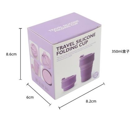 미국 스타일 접이식 여행 스포츠 머그 접이식 실리콘 컵 디자인