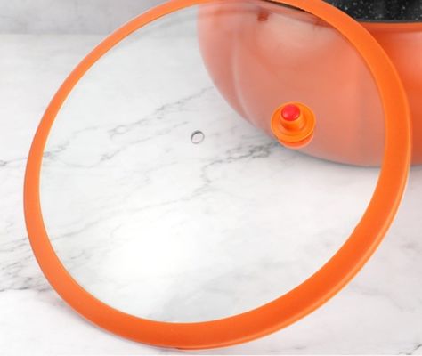 다목적 가정 실리콘 유리 뚜?? 지속 가능한 열 방지 시각적 항 넘치는 냄비 뚜??