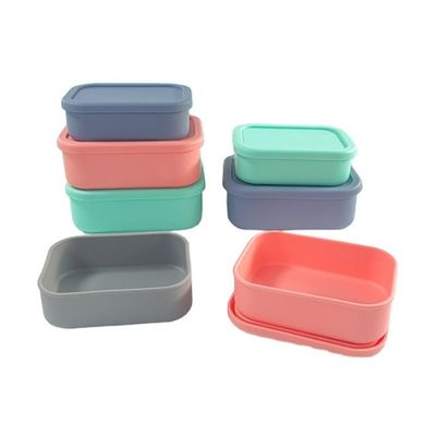 신선성 보존 BPA 없는 실리콘 밀폐 보관용 어린이용 실리콘 벤토용 상자