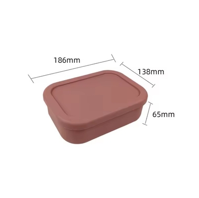 재사용 가능한 BPA 무료 실리콘 벤토 점심 상자 학교 어린이 음식 보관 용기