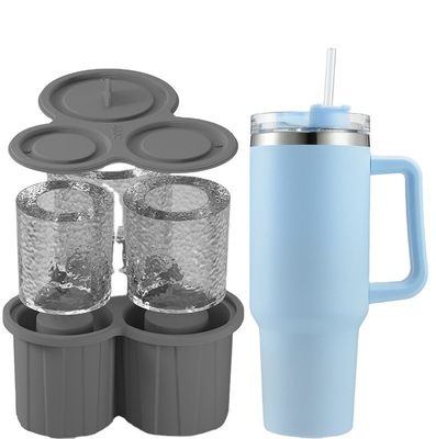 쉽게 풀 수 있는 실리콘 아이스 큐브 트레이 텀블러 컵 3 PC