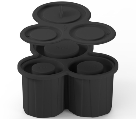 쉽게 풀 수 있는 실리콘 아이스 큐브 트레이 텀블러 컵 3 PC